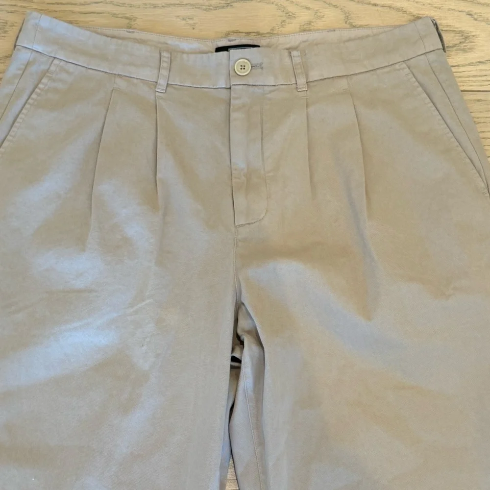 NWOT Ayr Womens Khaki Tan Chino Style 100% Cotton Pants Size 14